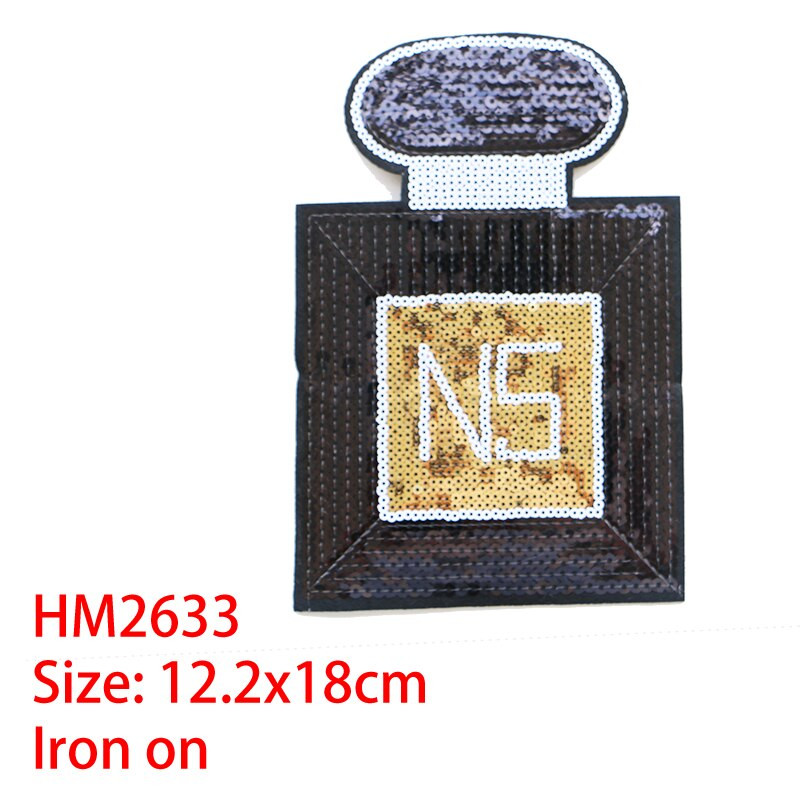 Multikas dekoratiivne plaaster parfüümipudel Armastuse litrid ikoon Tikitud aplikatsiooniplaastrid isetegemiseks triikimiseks märkide peal seljakotil