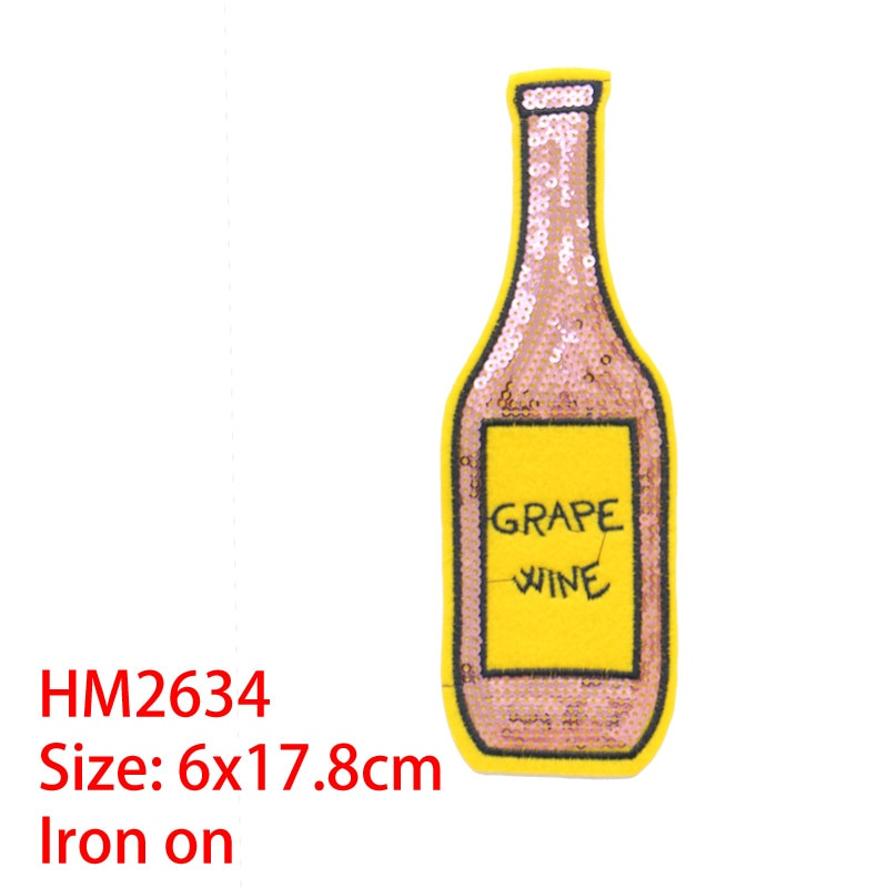 Multikas dekoratiivne plaaster parfüümipudel Armastuse litrid ikoon Tikitud aplikatsiooniplaastrid isetegemiseks triikimiseks märkide peal seljakotil