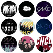 Εικονίδια CNCO Καρφίτσες Διακοσμητικό σήμα Καρφίτσες Μεταλλικές κονκάρδες για ρούχα Διακόσμηση σακιδίου πλάτης 58mm