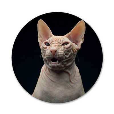 Tatuaj Sfinx Pisica Icoane Ace Insignă Decorare Broșe Insigne metalice pentru haine Rucsac Decor 58mm