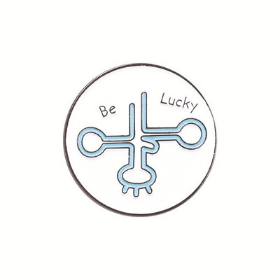 Τύπος χημικού συμβόλου Γεωμετρική μοριακή μοντελοποίηση Καρφίτσες σμάλτου Συλλογές κινούμενων σχεδίων Ins Tide Creative Cartoon