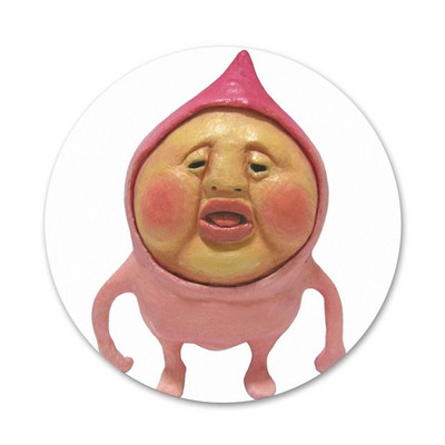 58 mm Japonija Mielas animacinis filmas Kobito Persiko rožinė Piktogramos Smeigtukai Ženkliuko apdaila Sagės Metaliniai ženkleliai drabužiams Kuprinės puošimas