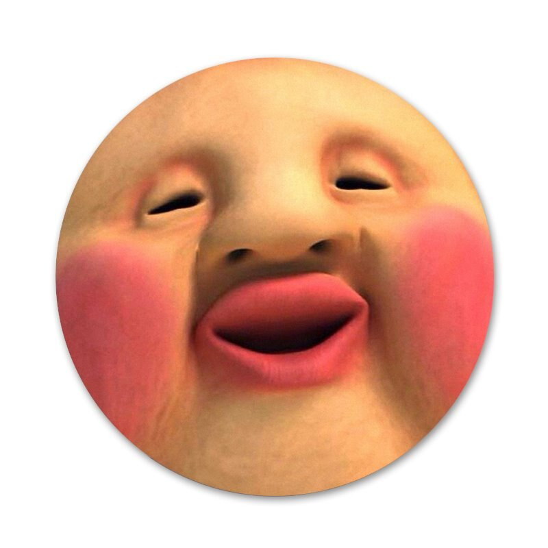 58 mm Japonija Mielas animacinis filmas Kobito Persiko rožinė Piktogramos Smeigtukai Ženkliuko apdaila Sagės Metaliniai ženkleliai drabužiams Kuprinės puošimas