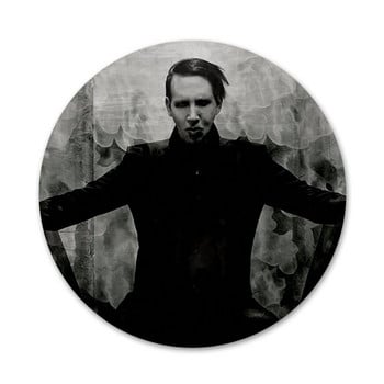 Marilyn Manson Badge Καρφίτσα Καρφίτσα Αξεσουάρ για Ρούχα Διακόσμηση σακίδιο πλάτης δώρο 58mm