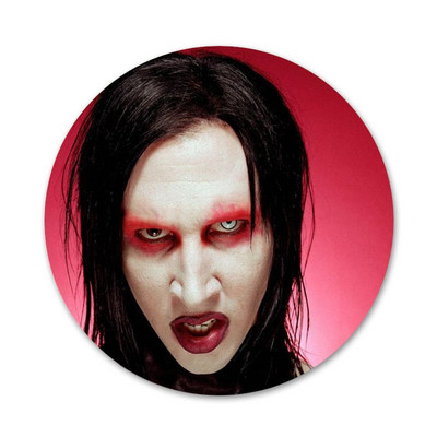 Marilyn Manson ženklelis sagės segtukas Priedai drabužiams Kuprinės dekoravimo dovana 58 mm