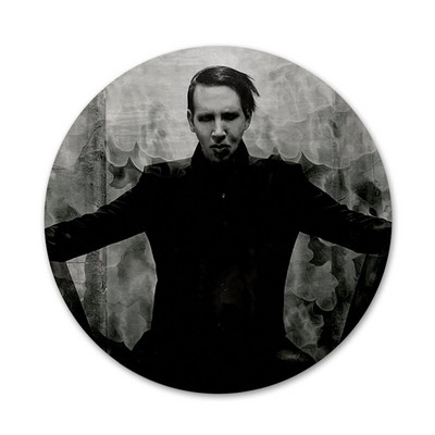 Marilyn Manson ženklelis sagės segtukas Priedai drabužiams Kuprinės dekoravimo dovana 58 mm