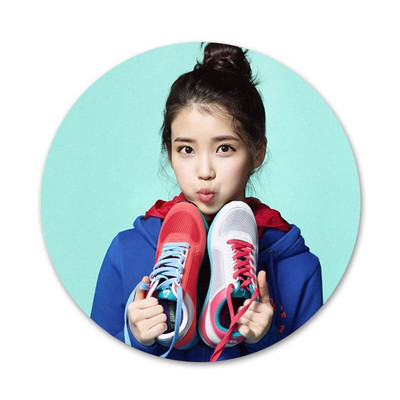 kpop IU Lee Ji eun Piktogramos Smeigtukai Ženkliuko apdaila Sagės Metaliniai Ženkliukai Drabužiams Kuprinės puošimas 58mm