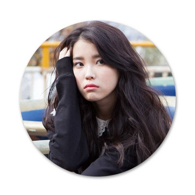 kpop IU Lee Ji eun Piktogramos Smeigtukai Ženkliuko apdaila Sagės Metaliniai Ženkliukai Drabužiams Kuprinės puošimas 58mm