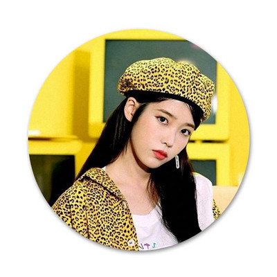 kpop IU Lee Ji eun Piktogramos Smeigtukai Ženkliuko apdaila Sagės Metaliniai Ženkliukai Drabužiams Kuprinės puošimas 58mm