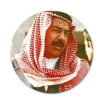 Саддам Хюсеин Ирак, арабски икони, игли, значки, украса, брошки, метални значки за дрехи, украса на раница 58 мм
