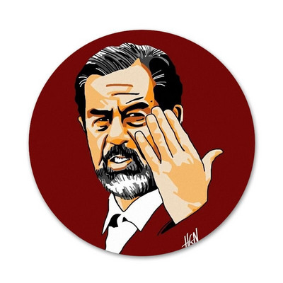 Saddam Hussein Irak Arapske ikone Igle Dekoracija znački Broševi Metalne značke za odjeću Dekoracija ruksaka 58 mm