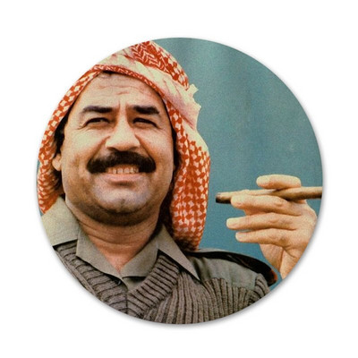 Saddam Hussein Irak Arapske ikone Igle Dekoracija znački Broševi Metalne značke za odjeću Dekoracija ruksaka 58 mm