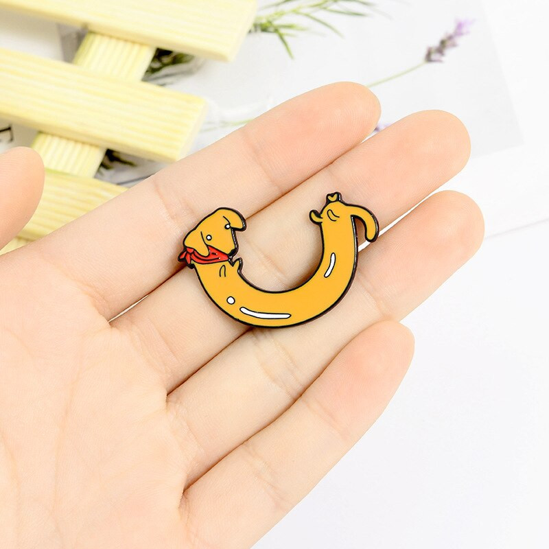 Dachshund σμάλτο καρφίτσα σκύλος κουτάβι καρφίτσες καρτούν αστείες κονκάρδες ζώων Τσάντα πουκάμισο πέτο καρφίτσα πόρπη σκυλιά Δώρο για σκύλους γονείς