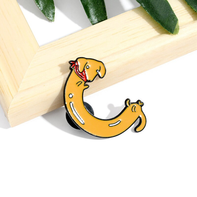 Dachshund σμάλτο καρφίτσα σκύλος κουτάβι καρφίτσες καρτούν αστείες κονκάρδες ζώων Τσάντα πουκάμισο πέτο καρφίτσα πόρπη σκυλιά Δώρο για σκύλους γονείς