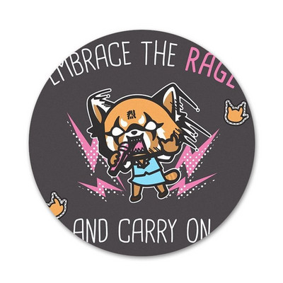 58 mm crtane TV serije aggretsuko modne ikone Igle Dekoracija znački Broševi Metalne značke za odjeću Dekoracija ruksaka