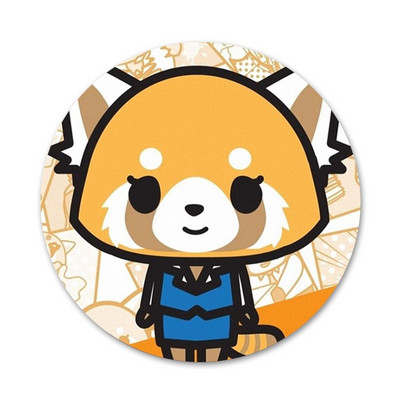 58 mm crtane TV serije aggretsuko modne ikone Igle Dekoracija znački Broševi Metalne značke za odjeću Dekoracija ruksaka