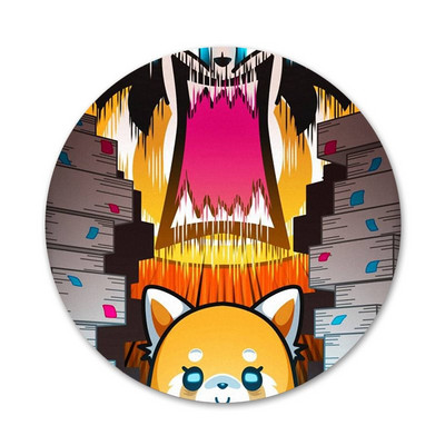 58 mm crtane TV serije aggretsuko modne ikone Igle Dekoracija znački Broševi Metalne značke za odjeću Dekoracija ruksaka