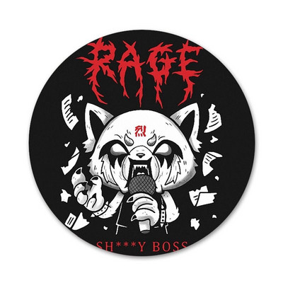 58 mm crtane TV serije aggretsuko modne ikone Igle Dekoracija znački Broševi Metalne značke za odjeću Dekoracija ruksaka