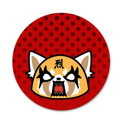 58 mm crtane TV serije aggretsuko modne ikone Igle Dekoracija znački Broševi Metalne značke za odjeću Dekoracija ruksaka