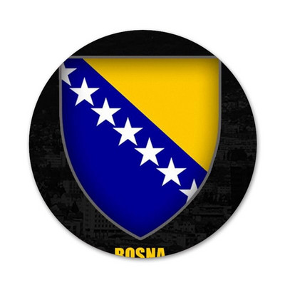 Zastava Bosne i Hercegovine Bedž Broš Igla Dodaci Za Odjeću Ruksak Dekoracija Poklon 58 mm