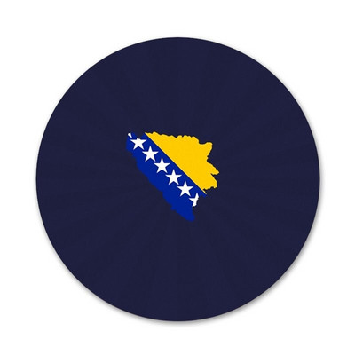 Zastava Bosne i Hercegovine Bedž Broš Igla Dodaci Za Odjeću Ruksak Dekoracija Poklon 58 mm