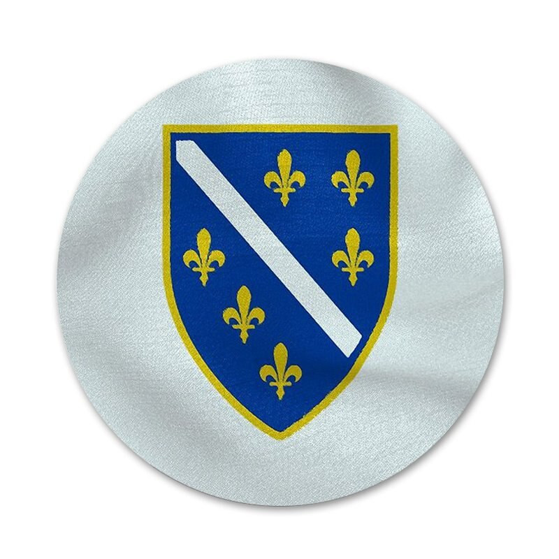 Zastava Bosne i Hercegovine Bedž Broš Igla Dodaci Za Odjeću Ruksak Dekoracija Poklon 58 mm