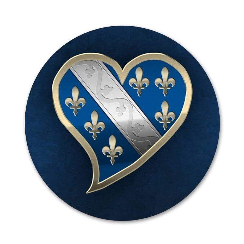 Zastava Bosne i Hercegovine Bedž Broš Igla Dodaci Za Odjeću Ruksak Dekoracija Poklon 58 mm