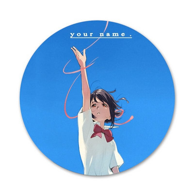 Anime Sinu nimi Kimi no Na wa Ikoonid Pins Märgi kaunistus Prossid Metallist rinnamärgid riiete jaoks Seljakoti kaunistus 58mm