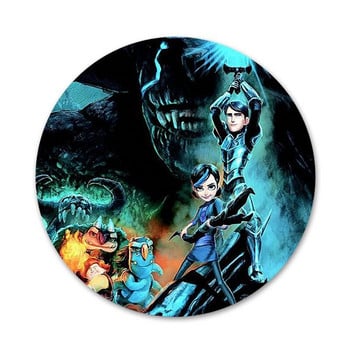 Trollhunters Tales of Arcadia Καρφίτσα Καρφίτσα Cosplay Badge Αξεσουάρ για Ρούχα Δώρο Δώρο Σακίδιο πλάτης 58mm