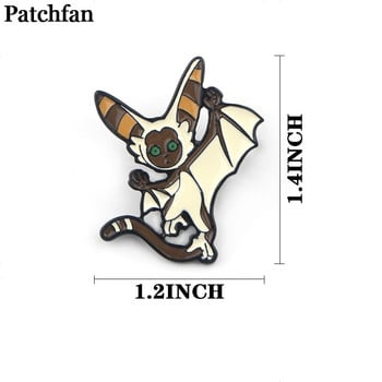 Patchfan Avatar cartoon momo Zinc tie Pins раница дрехи брошки за мъже жени шапка декорация значки медал A2263