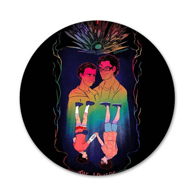 58 mm Richie ir Eddie gerbėjų piktogramos Smeigtukai Ženkliuko dekoravimas Sagės Metaliniai ženkleliai drabužiams Kuprinės papuošimas