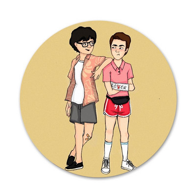 58 mm Richie ir Eddie gerbėjų piktogramos Smeigtukai Ženkliuko dekoravimas Sagės Metaliniai ženkleliai drabužiams Kuprinės papuošimas