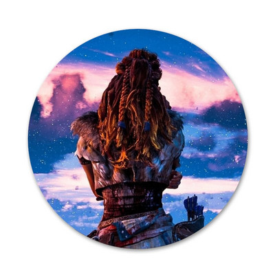 Horizon Zero Dawn Ikone Igle Dekoracija znački Broševi Metalne značke za odjeću Dekoracija ruksaka 58 mm