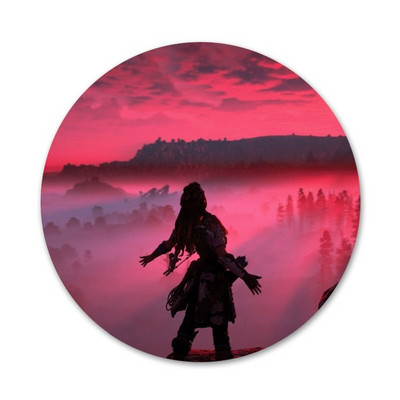 Horizon Zero Dawn Ikone Igle Dekoracija znački Broševi Metalne značke za odjeću Dekoracija ruksaka 58 mm