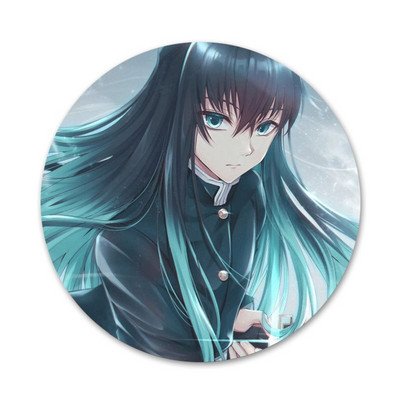 Kimetsu no Yaiba Muichiro Tokito Badge καρφίτσα καρφίτσα Αξεσουάρ για ρούχα Σακίδιο πλάτης Δώρο Δώρο 58mm