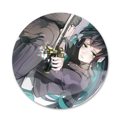 Kimetsu no Yaiba Muichiro Tokito Badge καρφίτσα καρφίτσα Αξεσουάρ για ρούχα Σακίδιο πλάτης Δώρο Δώρο 58mm