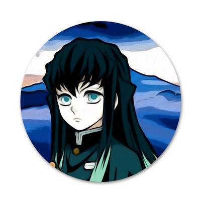 Kimetsu no Yaiba Muichiro Tokito Badge καρφίτσα καρφίτσα Αξεσουάρ για ρούχα Σακίδιο πλάτης Δώρο Δώρο 58mm