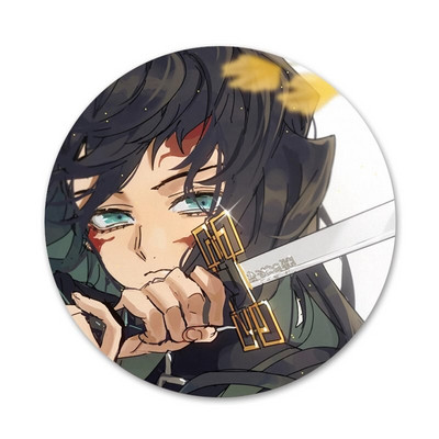 Kimetsu no Yaiba Muichiro Tokito Badge καρφίτσα καρφίτσα Αξεσουάρ για ρούχα Σακίδιο πλάτης Δώρο Δώρο 58mm