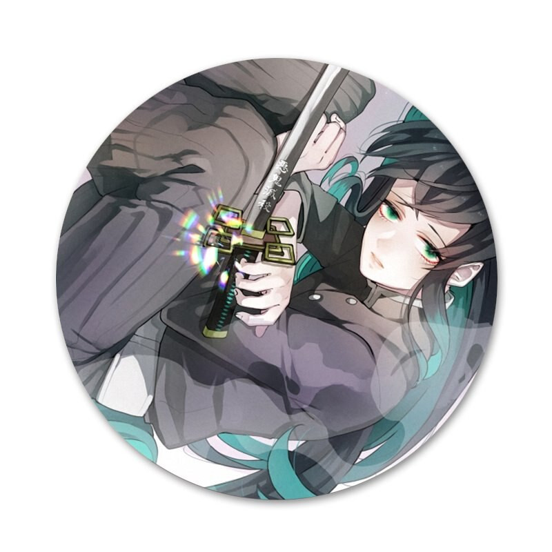 Kimetsu no Yaiba Muichiro Tokito Badge καρφίτσα καρφίτσα Αξεσουάρ για ρούχα Σακίδιο πλάτης Δώρο Δώρο 58mm