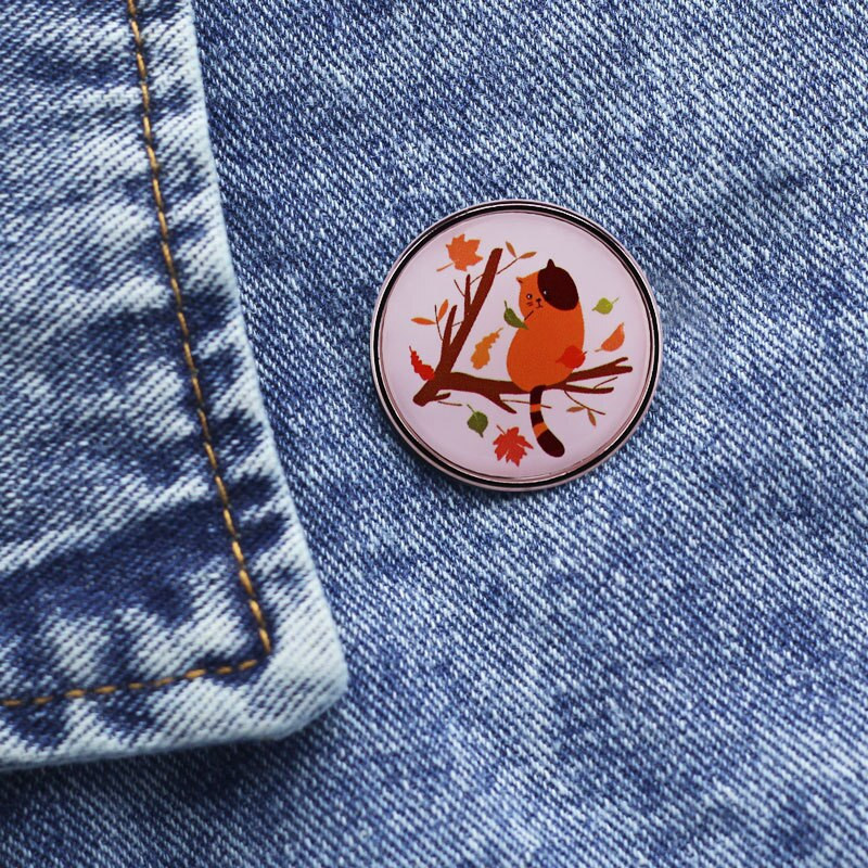 C2833 Emajlirane igle za mačku Značka za mače Prilagođeni broš Torba za odjeću Igla za rever Crtić Životinja Nakit Poklon