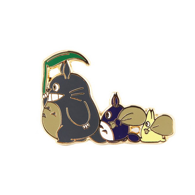 AD848 Patchfan Pin dur emailat Kawaii Cartoon Animals Cat Brosa Anime Fan Collection Badge Cadou unic