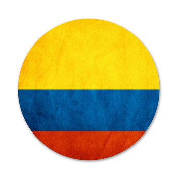Колумбия Бразилия Аржентина Австралия Икони на знамена Щифтове Декорация на значки Брошки Метални значки за дрехи Декорация на раница