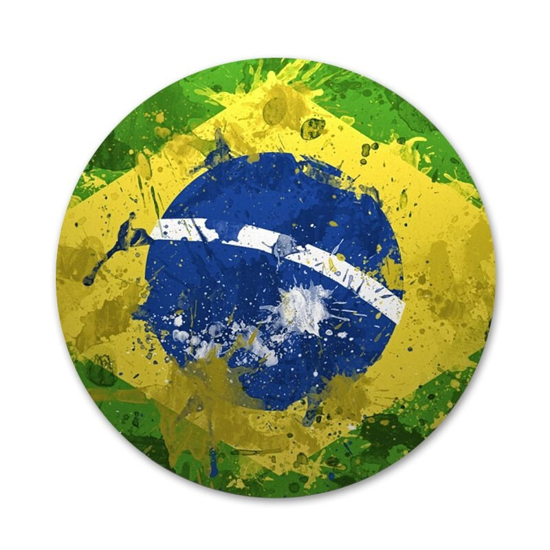 Kolumbija Brazil Argentina Australija Ikone zastave Igle Dekoracija značke Broševi Metalne značke za odjeću Dekoracija ruksaka