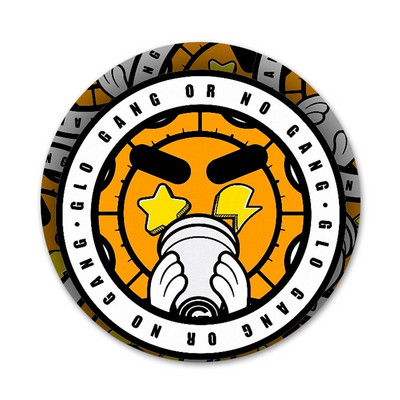 Glo Gang And Chief Keef Νεότερο Super Badge Καρφίτσα Αξεσουάρ για Ρούχα Δώρο Δώρο Σακίδιο πλάτης