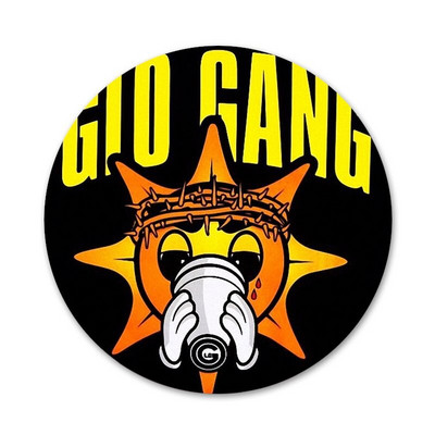 Glo Gang And Chief Keef Νεότερο Super Badge Καρφίτσα Αξεσουάρ για Ρούχα Δώρο Δώρο Σακίδιο πλάτης