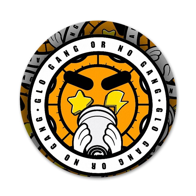 Glo Gang And Chief Keef Νεότερο Super Badge Καρφίτσα Αξεσουάρ για Ρούχα Δώρο Δώρο Σακίδιο πλάτης