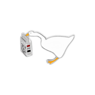 Αστεία μεγάλη λευκή χήνα Καρφίτσες οικογενειακή εμφάνιση και φόρεμα για ζευγάρια Διακόσμηση Κοσμήματα Σήμα χαριτωμένες καρφίτσες ζώων δώρο για φίλους