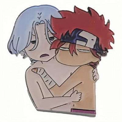 1 tk Loominguline Jaapani kuumavereline nägus animemärk Harajuku akrüülnõelaga pross Kasutage seljakoti lipsu kostüümikollektsiooni kingitus