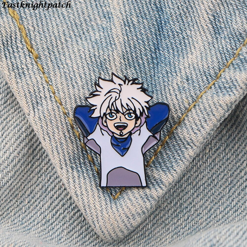 E2985 Smiješne anime metalne igle emajlirani broševi za žene muškarce igla za rever značka za ruksak traper igla