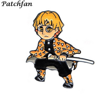 AD062 Patchfan Anime Μεταλλικό σμάλτο γιακά με αστείο σήμα Πέτο Πουκάμισο καρφίτσα κοσμήματα Παιδικό δώρο